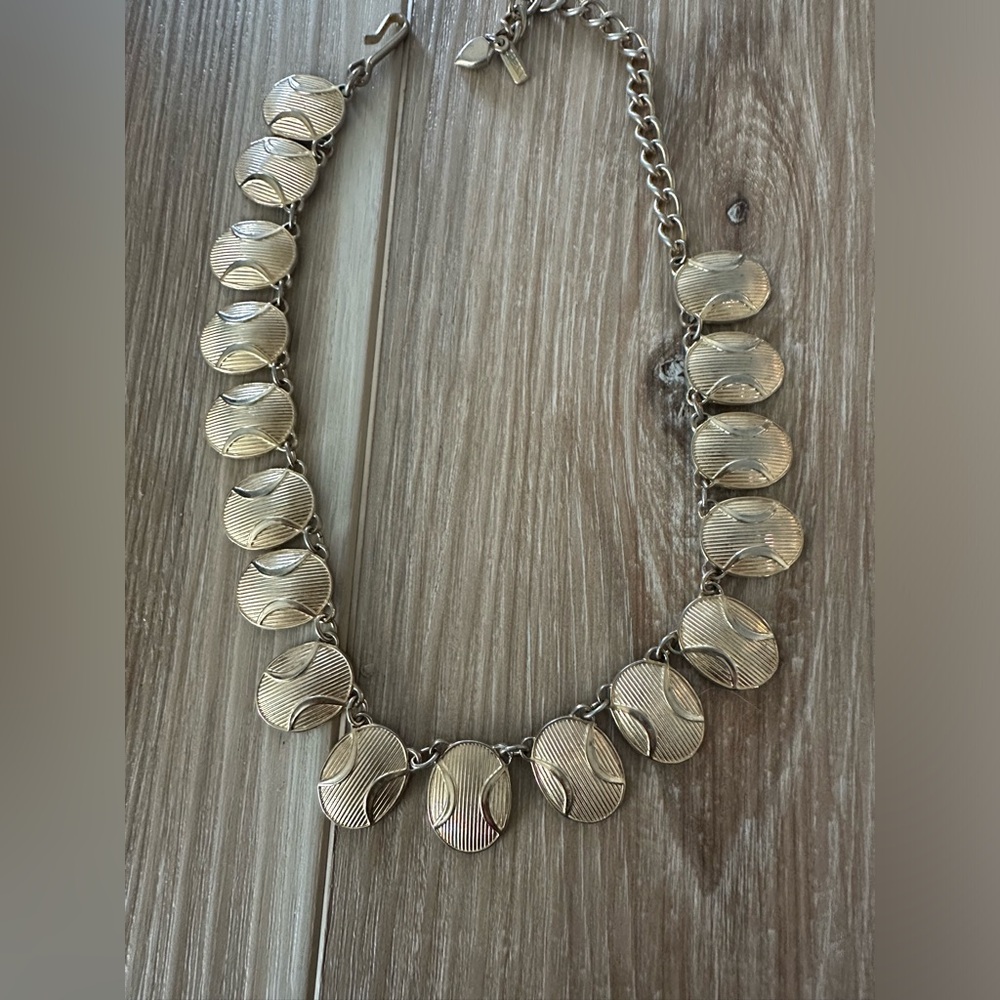 Vintage Sperry Signed Basketball Inspired Necklace